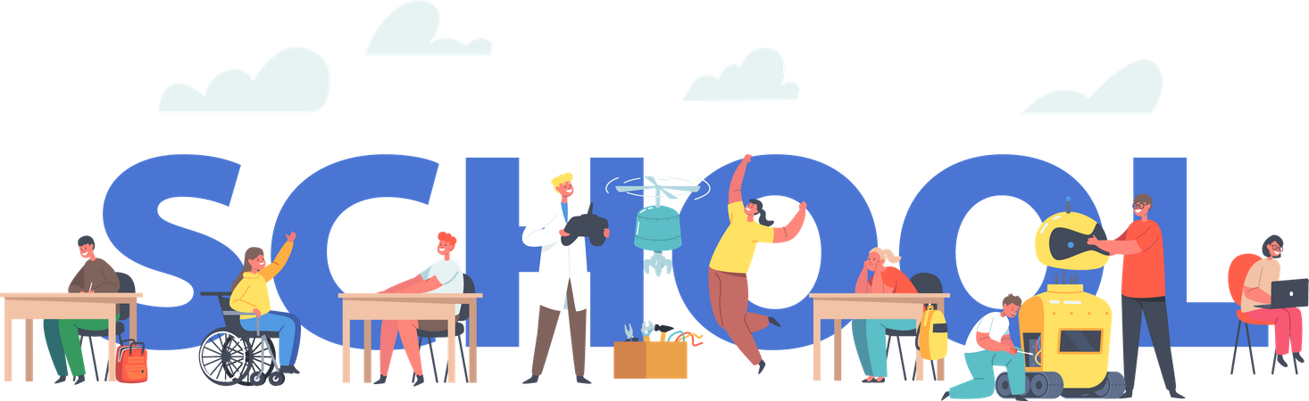 Retour à l'école  Illustration