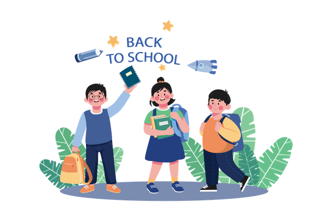 Retour à l'école  Illustration