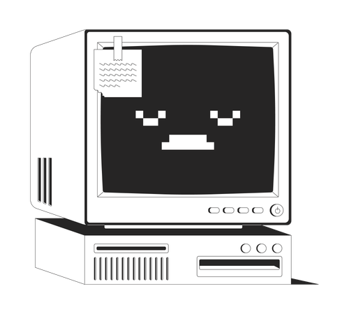 Retro brick mobile phone  Illustration