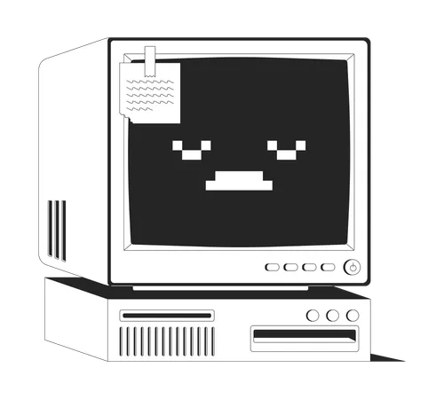 Retro brick mobile phone  Illustration