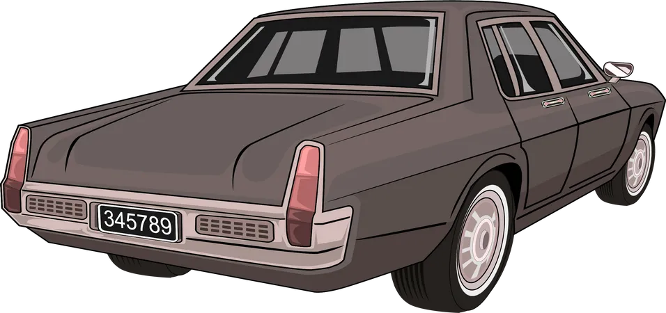 Classic Retro Car Vector Illustration Illustration