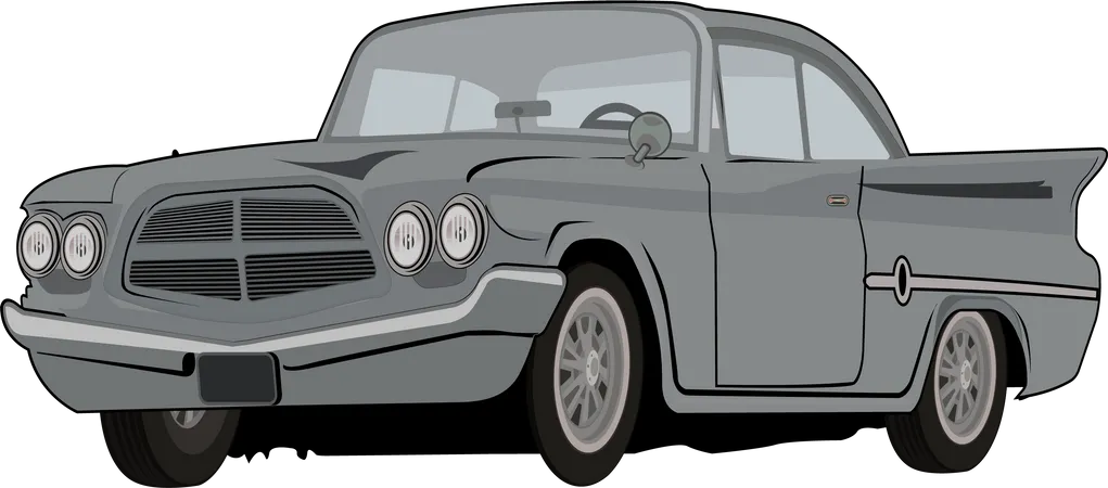 Retro Car  Illustration