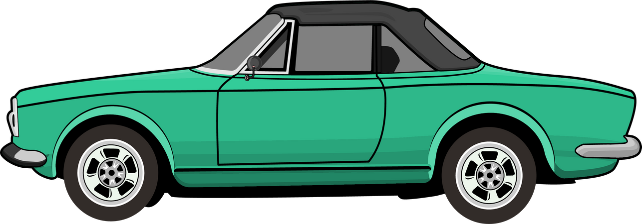 Retro Car  Illustration