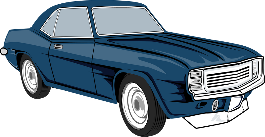 Retro Car  Illustration