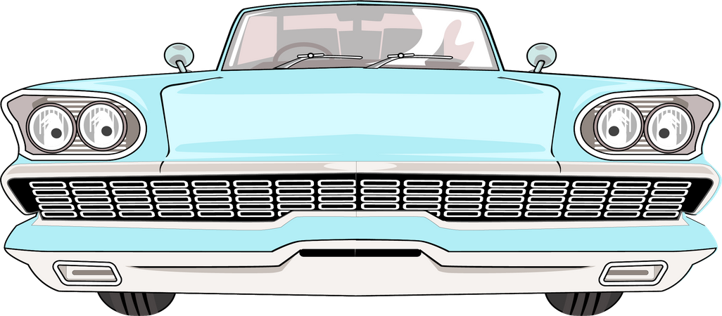 Retro Car  Illustration