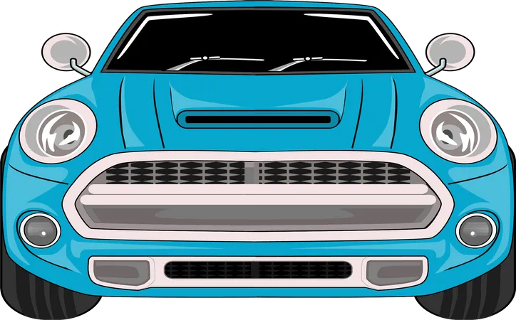 Retro Classic Car  Illustration