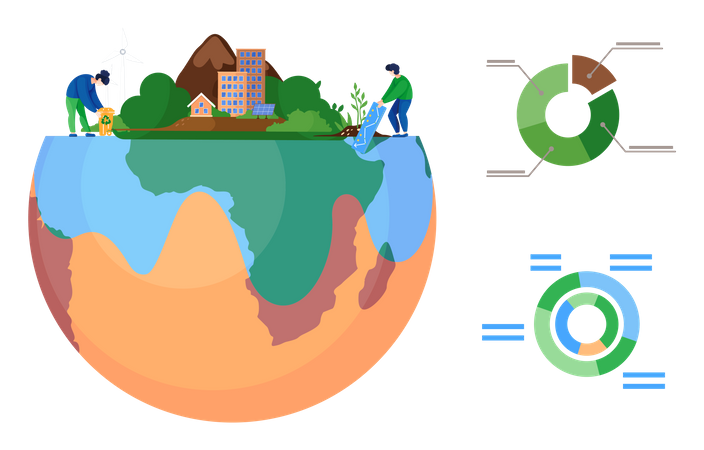 Rette den Planeten  Illustration