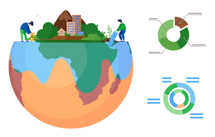 Rette den Planeten  Illustration