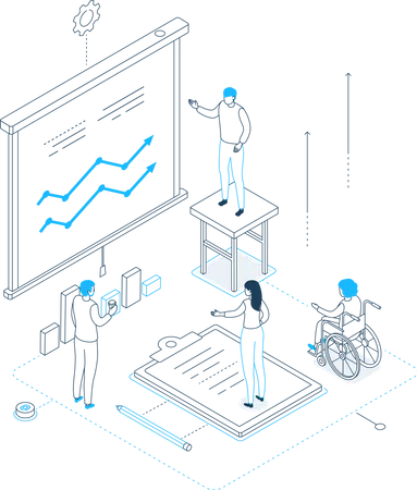 Reunião de negócios  Ilustração