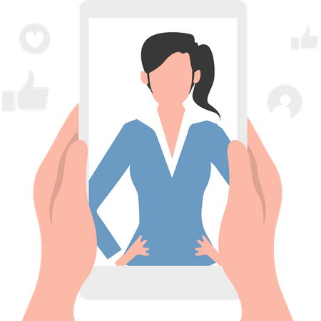 Reunião de negócios on-line  Ilustração
