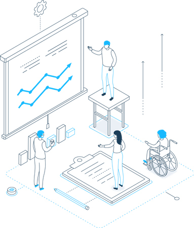 Réunion d'affaires  Illustration