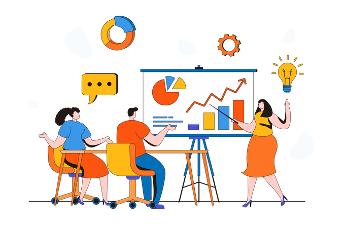 Réunion d'affaires  Illustration