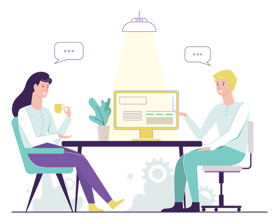 Réunion d'affaires  Illustration