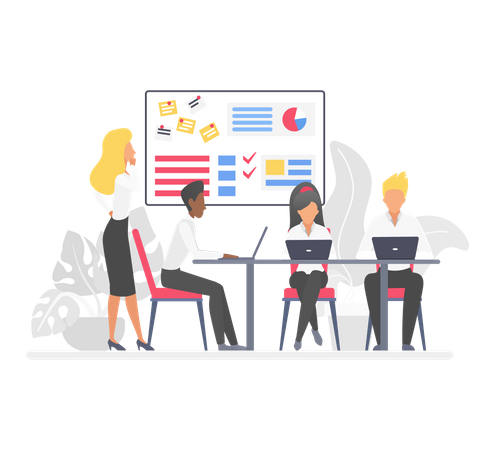 Réunion d'affaires  Illustration