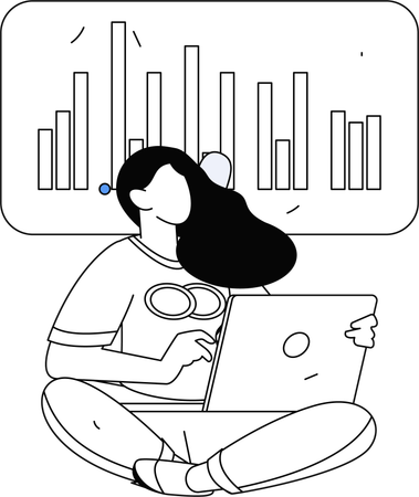 Reunión de negocios digitales  Ilustración