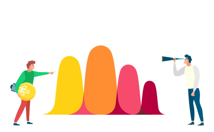 Réunion d'équipe commerciale  Illustration