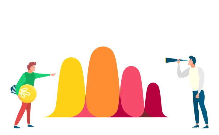 Réunion d'équipe commerciale  Illustration