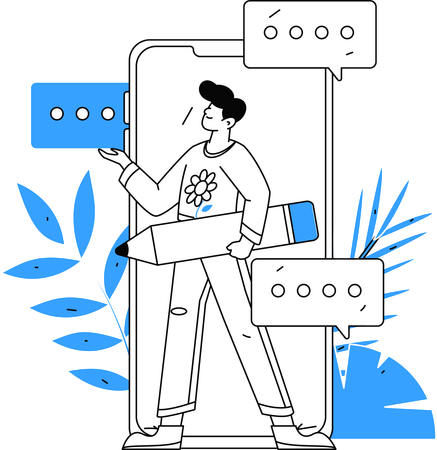 Réunions en ligne gérées par l'employé  Illustration