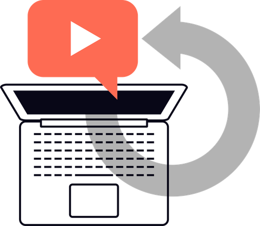 Reupload Video  Illustration