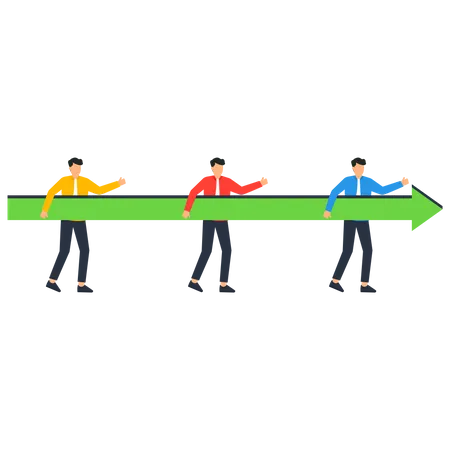 Succès et amélioration de l'équipe  Illustration