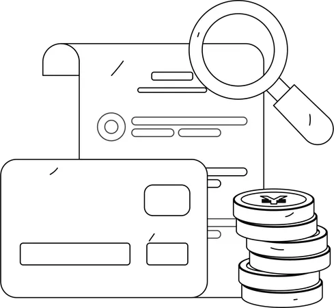 Reviewing transaction history for payments  Illustration