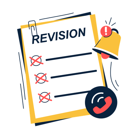 Revision Paper with Bell and Call  Illustration