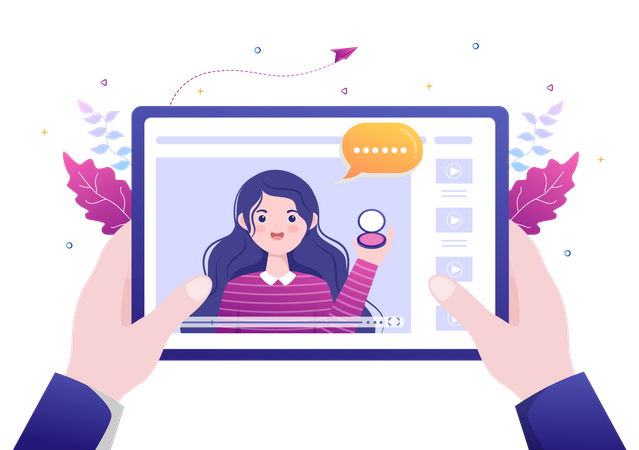 Revisor de productos de belleza  Ilustración