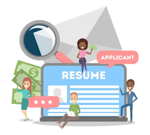 Recrutement RH pour un emploi  Illustration