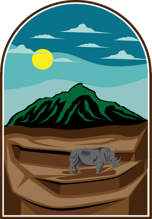 Rhino  Illustration