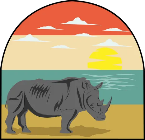 Rhino  Illustration