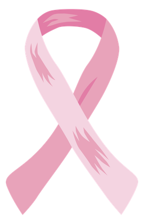Ribbon for breast cancer awareness  일러스트레이션