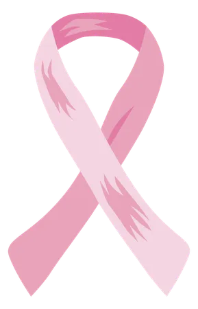 Ribbon for breast cancer awareness  Illustration