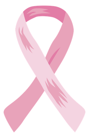 Ribbon for breast cancer awareness  Illustration