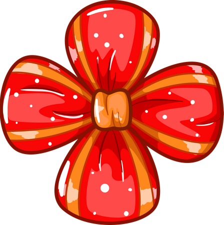 Ribbon for Christmas day  Illustration