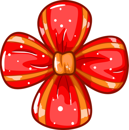 Ribbon for Christmas day  Illustration