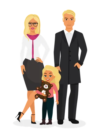 Rich family  Illustration