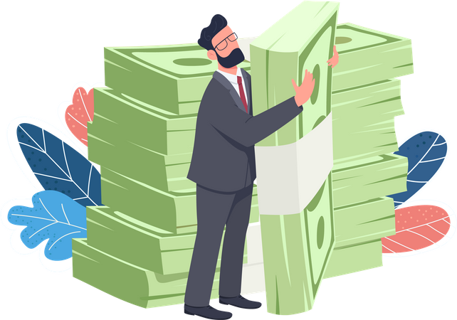 Rich investor  イラスト