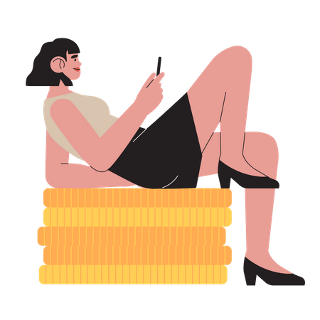 Rich investor  Illustration