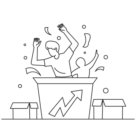 Riche homme d'affaires  Illustration