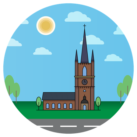 Riddarholm Stockholmer Kirche Schweden  Illustration