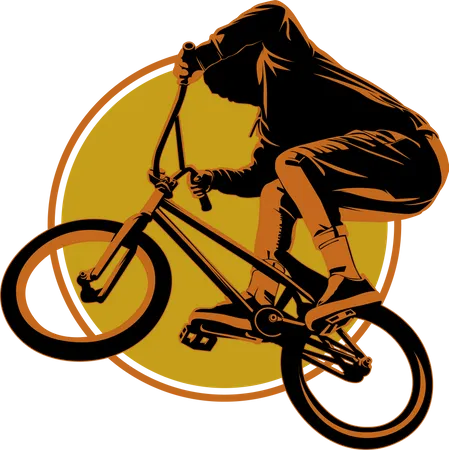 Ride Fast Bmx Freestyle  Illustration