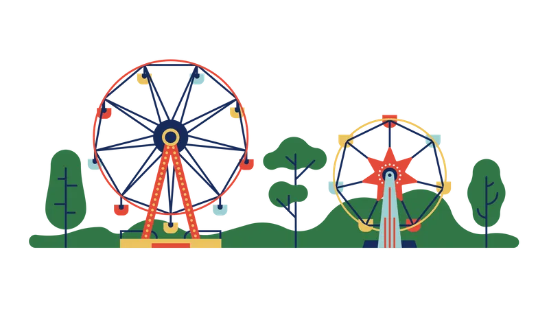 Riesenrad  Illustration