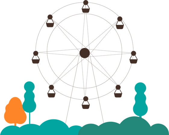 Riesenrad  Illustration