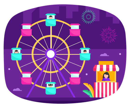 Riesenrad  Illustration
