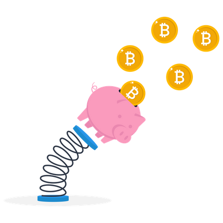 Riesgo de inversión bitcoin  Ilustración