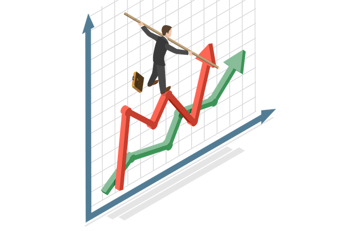 Riesgos bursátiles y de inversión  Ilustración