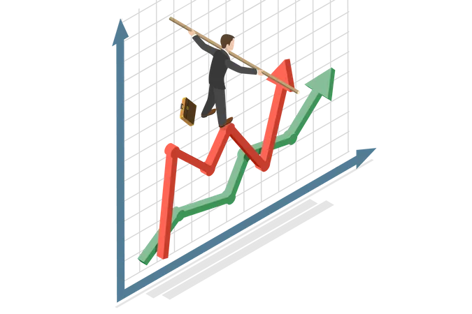 Riesgos bursátiles y de inversión  Ilustración