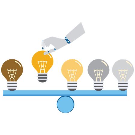 Right Idea artificial intelligence  Illustration