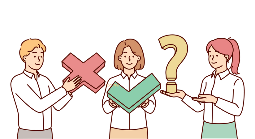 Right or wrong  Illustration