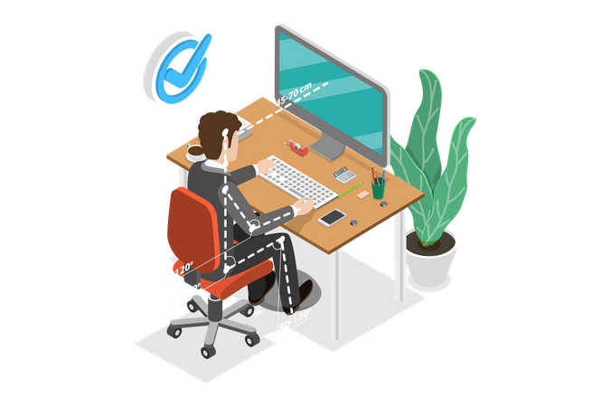 Right Spine Seat Position  Illustration